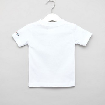 Just Add A Kid Biker Print T-shirt with Short Sleeves