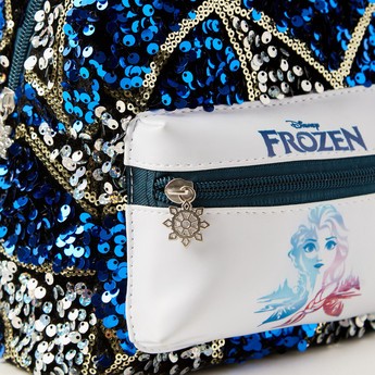 Disney Frozen Sequin Embellished Backpack - 8 inches