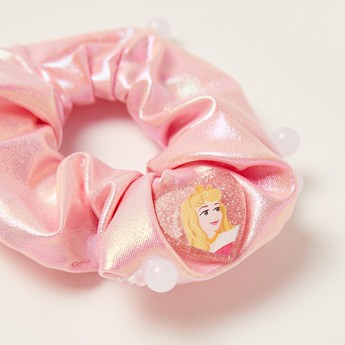 Disney Aurora Princess Heart Accent Glittered Scrunchie