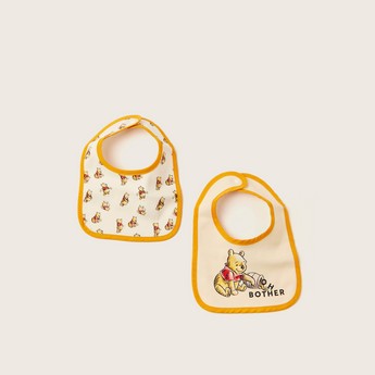 Disney Winnie the Pooh Print 4-Piece Bib and Booties Set