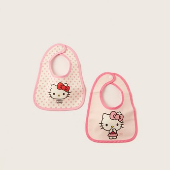 Disney Hello Kitty Print 4-Piece Bib and Booties Set