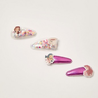 Disney Princess Embellished Tic Tac Hair Clip - Set of 4