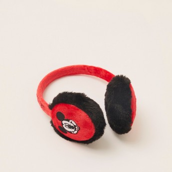 Disney Mickey Mouse Embroidered Earmuffs with Plush Detail