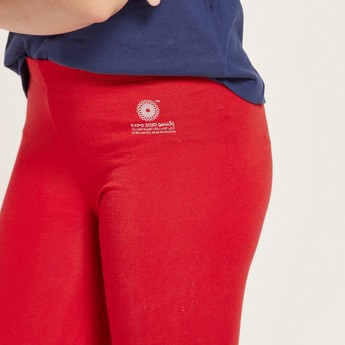 Expo 2020 Print Leggings with Elasticised Waistband