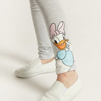 Disney Daisy Duck Print Leggings with Elasticated Waistband