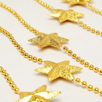 Beaded Golden Star Christmas Tree String