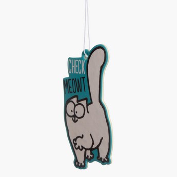 Puckator Vanilla Scented Simon's Cat Check Meowt Air Freshener