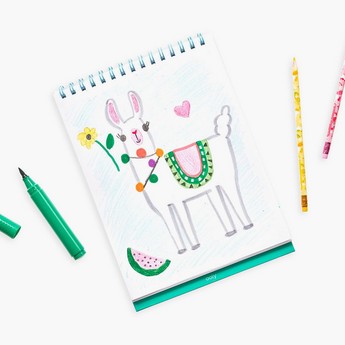 Ooly Unicorn Print Spiral Bound Standing Sketchbook