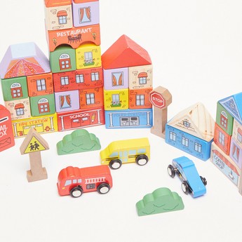 Juniors Wooden City Blocks Set - 40 Pieces