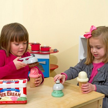 Melissa & Doug Scoop & Stack Ice-cream Cone Playset