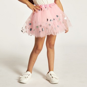 Charmz Glittery Tulle Skirt with Headband and Wand