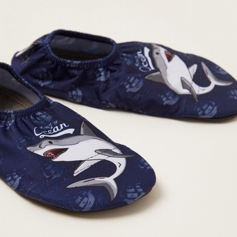 Slipstop Shark Print Slip-On