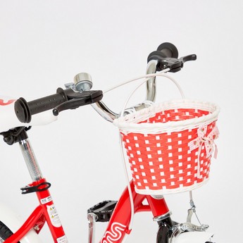 Chipmunk Printed Bicycle with Basket - 12 inches