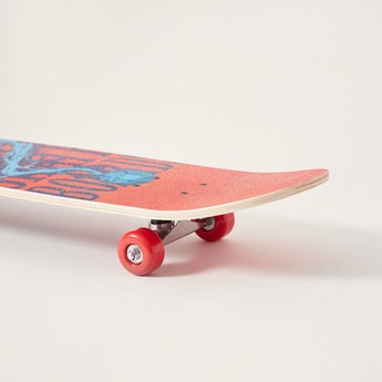 Street Runner Graphic Print Skateboard