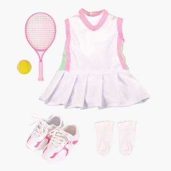 Lotus Dream Hearts Doll Tennis Outfit Set