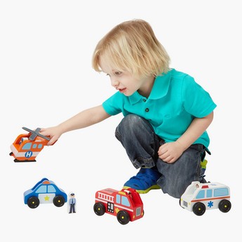 Melissa and Doug Emergency Vehicle Set