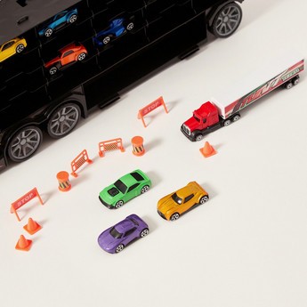 Teamsterz Auto Transporter with 9 Vehicles Playset