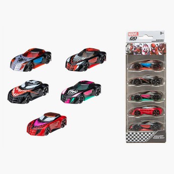 Spider-Man Go Collection Diecast Racing Venomized Toy Car Set