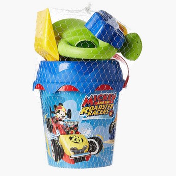 Ecoiffier Mickey Mouse Print Garnished Bucket Box