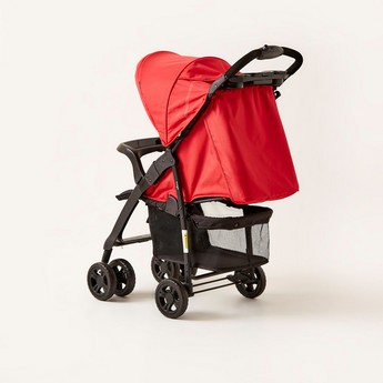 Juniors Hugo Baby Stroller with Basket and Canopy