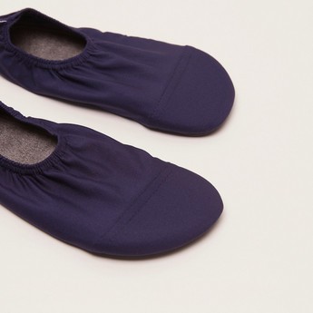 Slipstop Navy Junior Slip-On Shoes