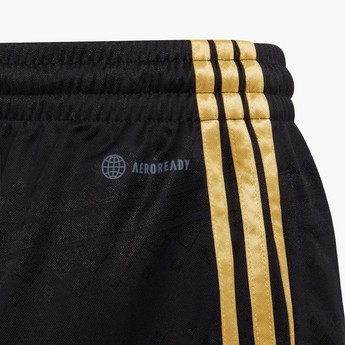 adidas Printed Mid-Rise Shorts with Elasticated Closure