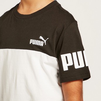 PUMA Solid Power T-shirt with Round Neck and Short Sleeves