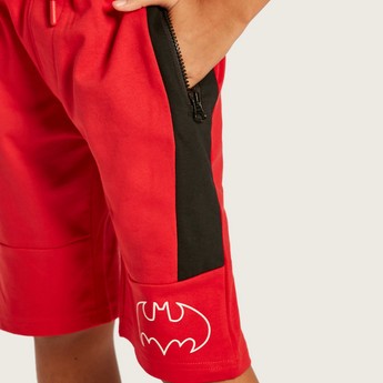 Batman Mid-Rise Shorts with Drawstring Closure and Pockets