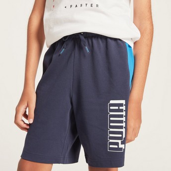 PUMA Printed Shorts with Drawstring Closure