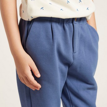 Solid Pants with Pockets and Elasticised Waistband