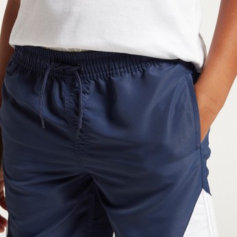 Juniors Panelled Shorts with Pockets and Elasticated Waistband