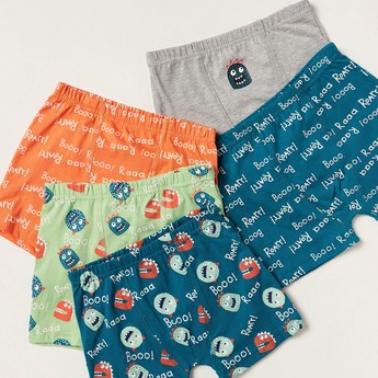 Juniors Printed Boxers - Set of 5