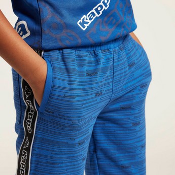 Kappa Solid Shorts with Elasticated Closure and Pockets