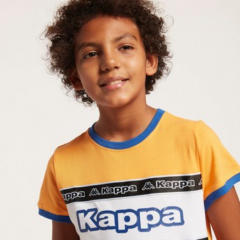 Kappa Chest Panel T-shirt with Round Neck and Banda Tape