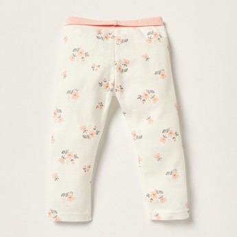 Juniors Floral Print Pyjama with Elasticated Waistband