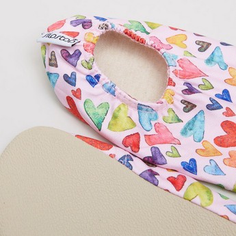 Slipstop Heart Printed Anti-Slip Baby Booties