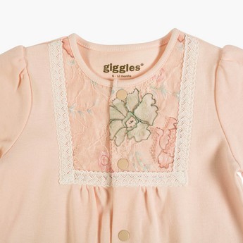 Giggles Front Open Sleepsuit with Long Sleeves