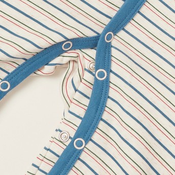 Juniors Striped Sleepsuit with Long Sleeves