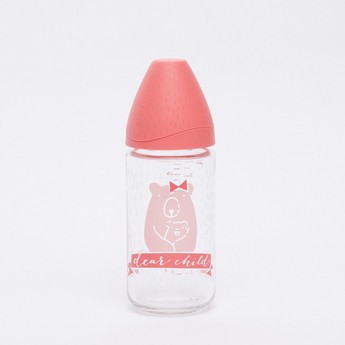 Suavinex Printed Feeding Bottle - 240 ml