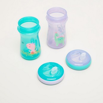 The First Years Printed 2-Piece Sippy Cups with Spout - 266 ml