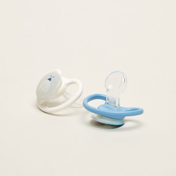 NUK Space Night 2-Piece Soothers - 6-18 Months