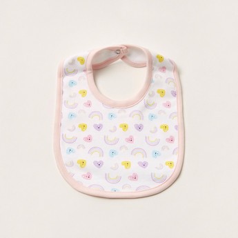 Juniors Printed Bib with Button Closure - Set of 2