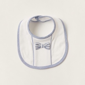 Giggles Textured Bib with Press Button Closure