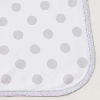 Giggles Polka Dot Print Receiving Blanket - 70x70 cms