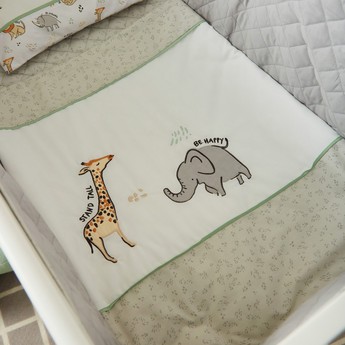 Juniors Safari Friends Applique Cradle Bedding Set