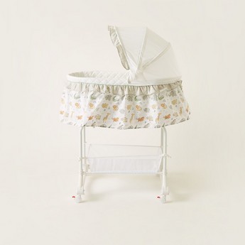 Juniors Printed Bassinet with Canopy