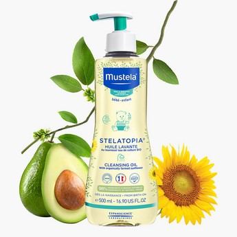 Mustela Stelatopia Skin Set with Cleansing Oil