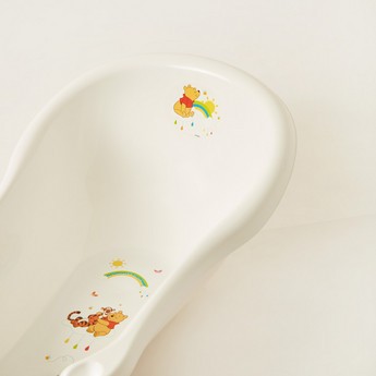 Keeper Winnie the Pooh Print Baby Bathtub with Plug