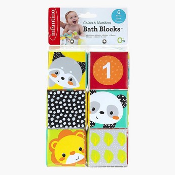 Infantino Colors and Numbers Bath Blocks Set