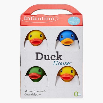 Infantino Duck House Bath Toys - Set of 4